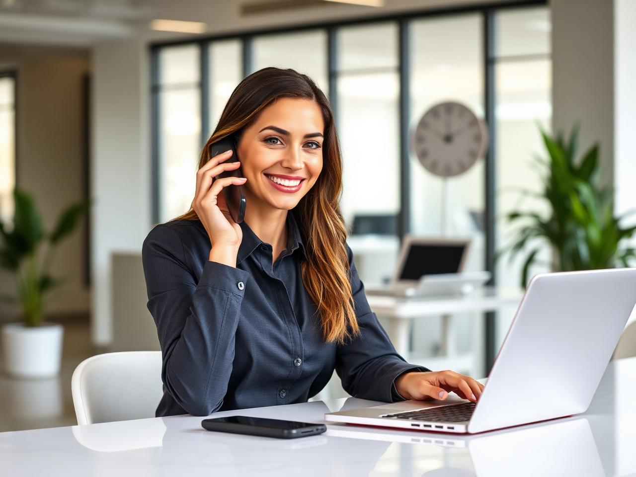 Care coordinator on phone